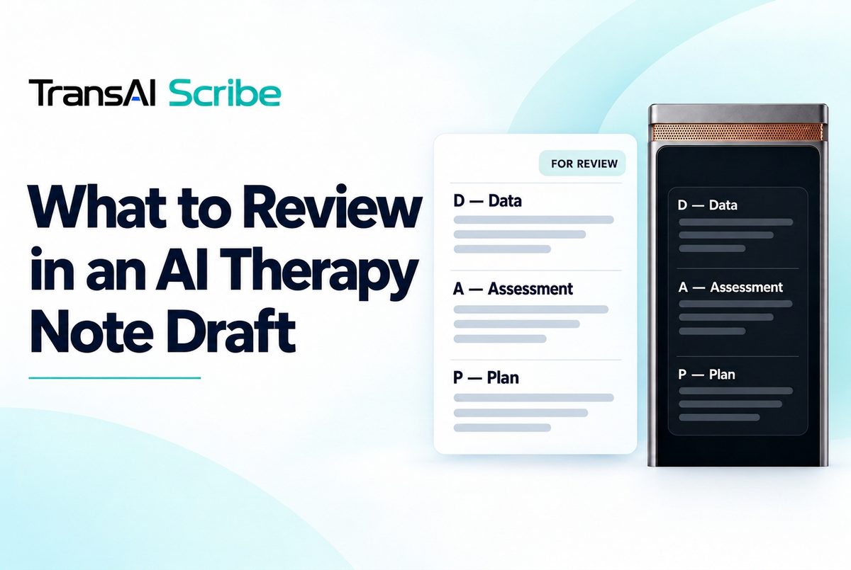 What to Review in an AI-Generated Therapy Note Draft
