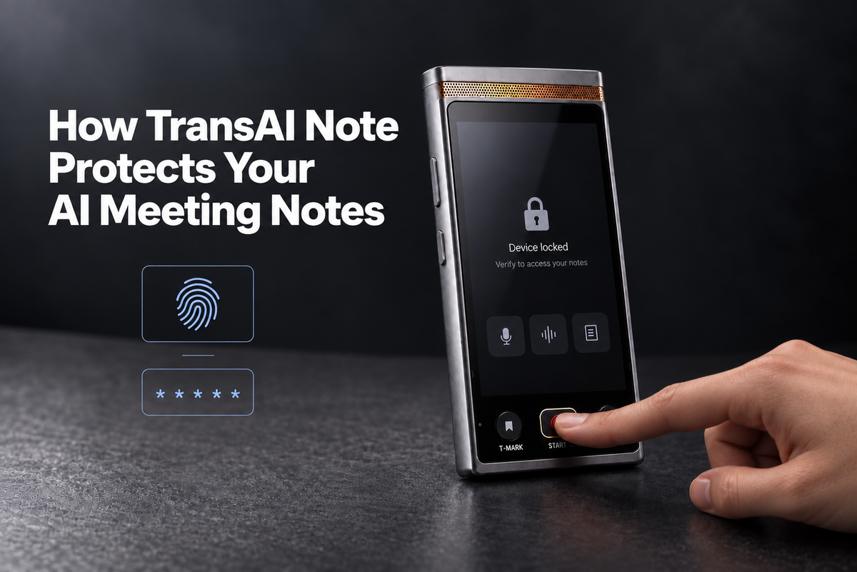 How TransAI Note Protects Your AI Meeting Notes