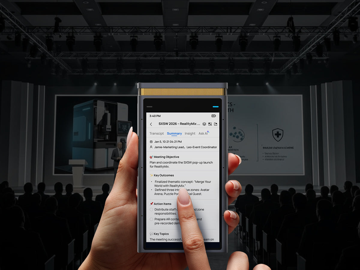 TransAI Note The private AI notetaker for in-person meetings