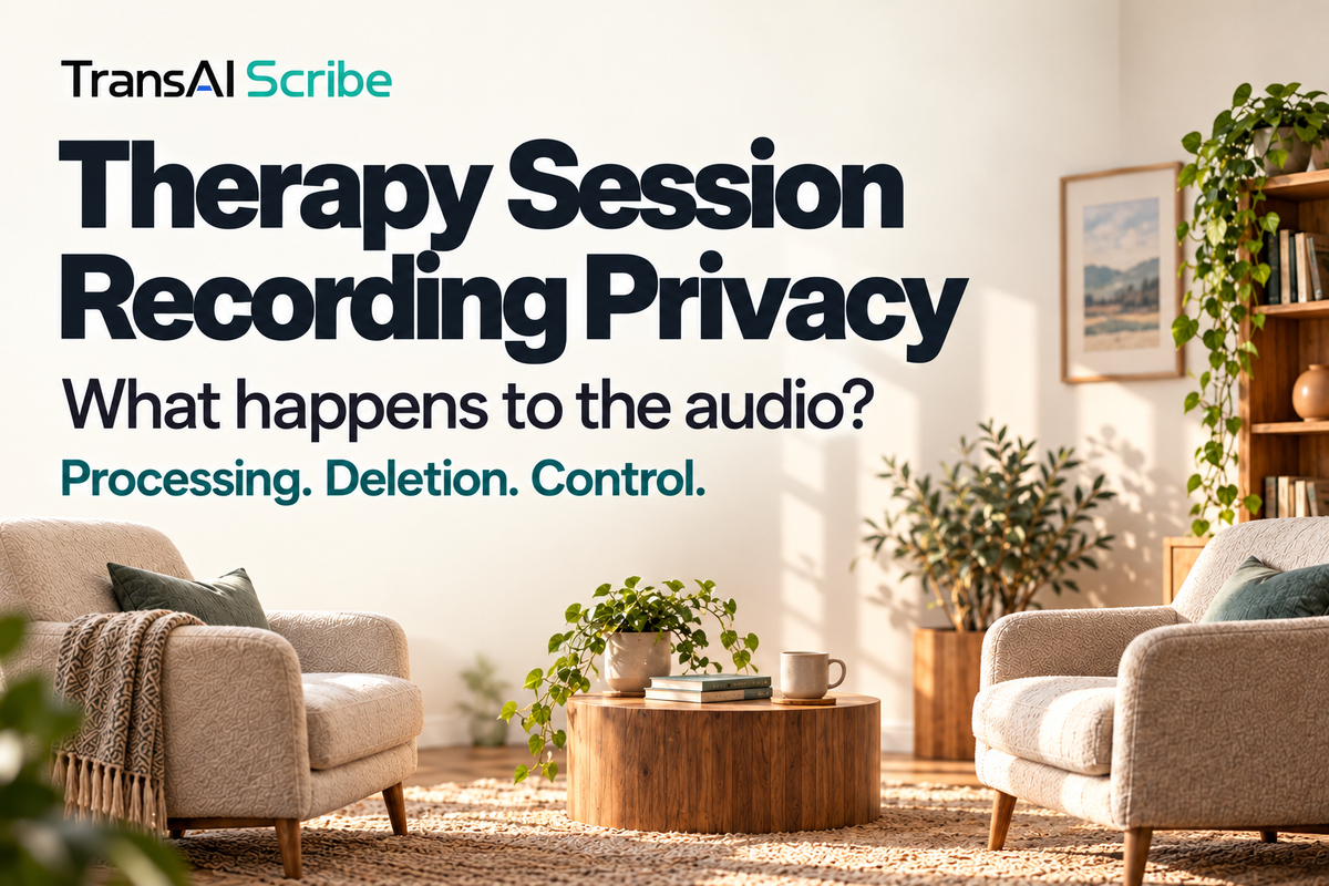 Therapy Session Recording Privacy: What Happens to the Audio?