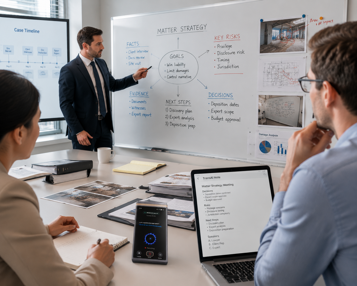 Legal team strategy discussion